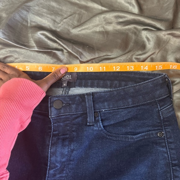 NYDJ Sheri Slim straight leg jeans dark wash NWOT size 10 - Picture 11 of 14